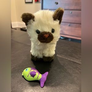 American Girl Himalayan kitten with magnetic fish